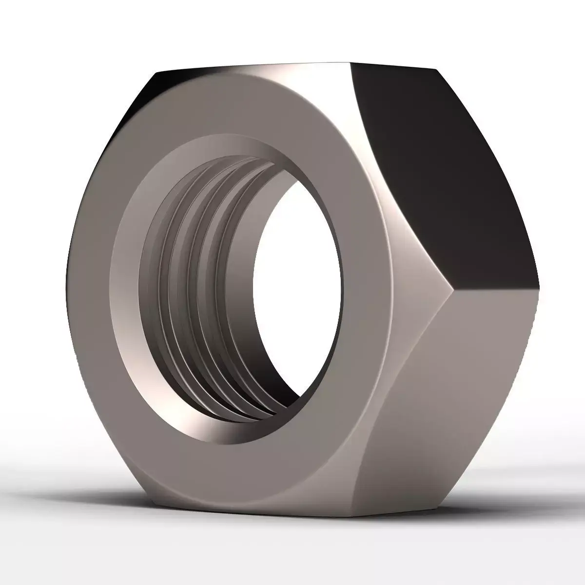 Hex Nut Low-poly 3D model by orhanyucesoy from CGTrader