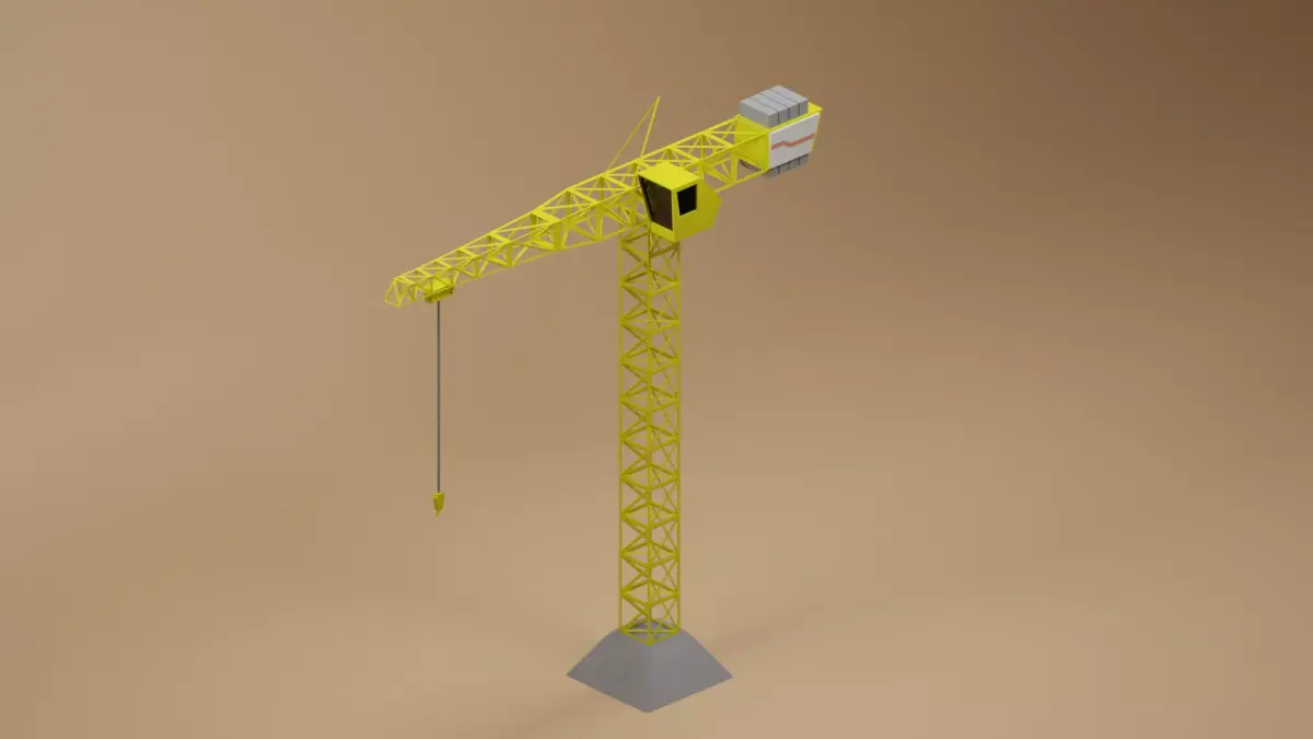 Crane 3D model 7