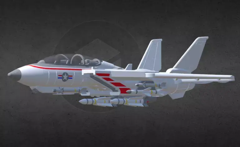 GI JOE SKYSTRIKER F14 ASSEMBLED PARTS 3D print model