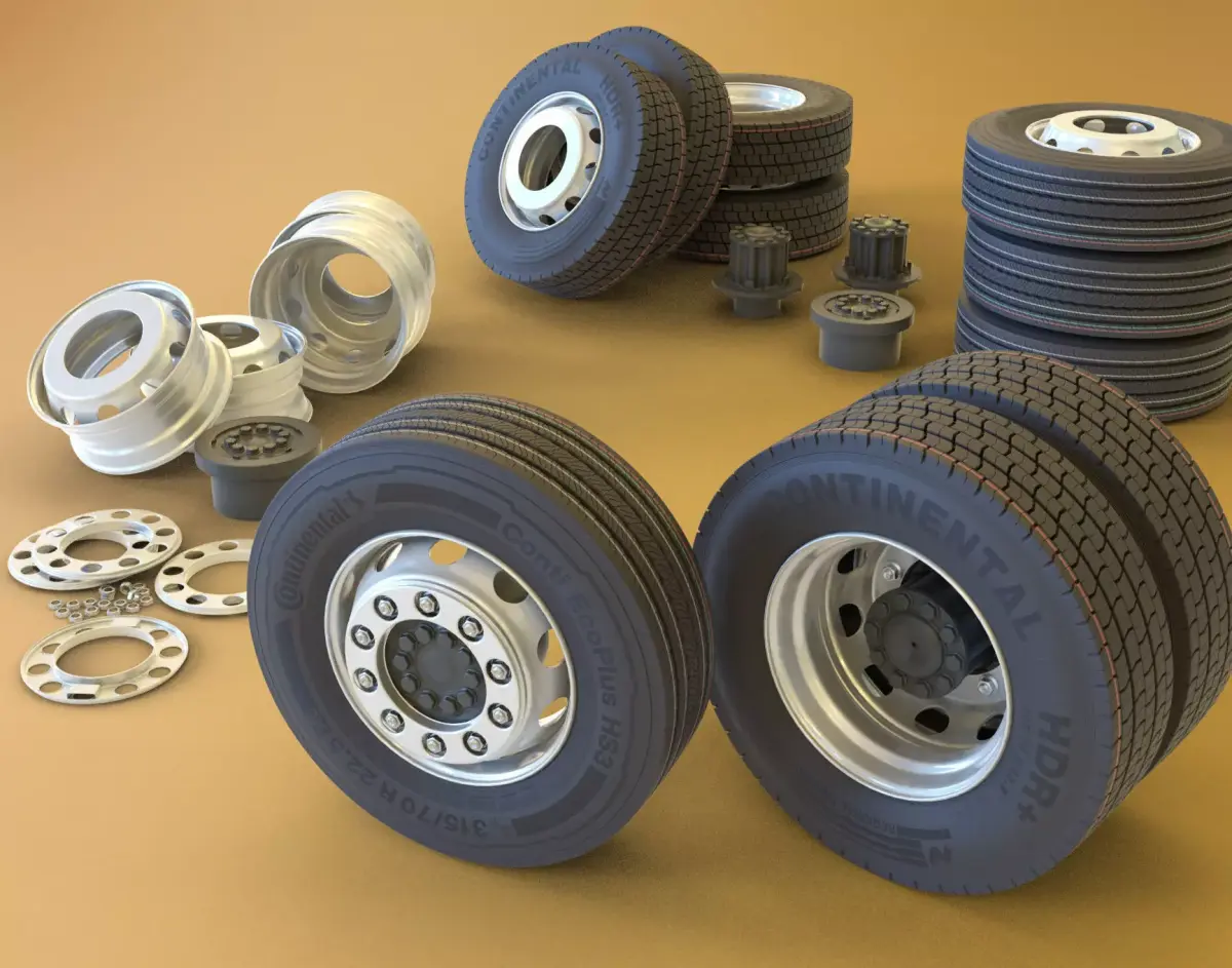 Truck Wheel 3D model