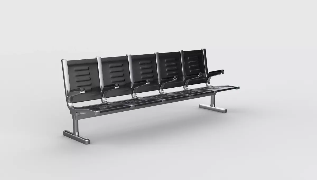 Waiting Room Chairs 04 3D model