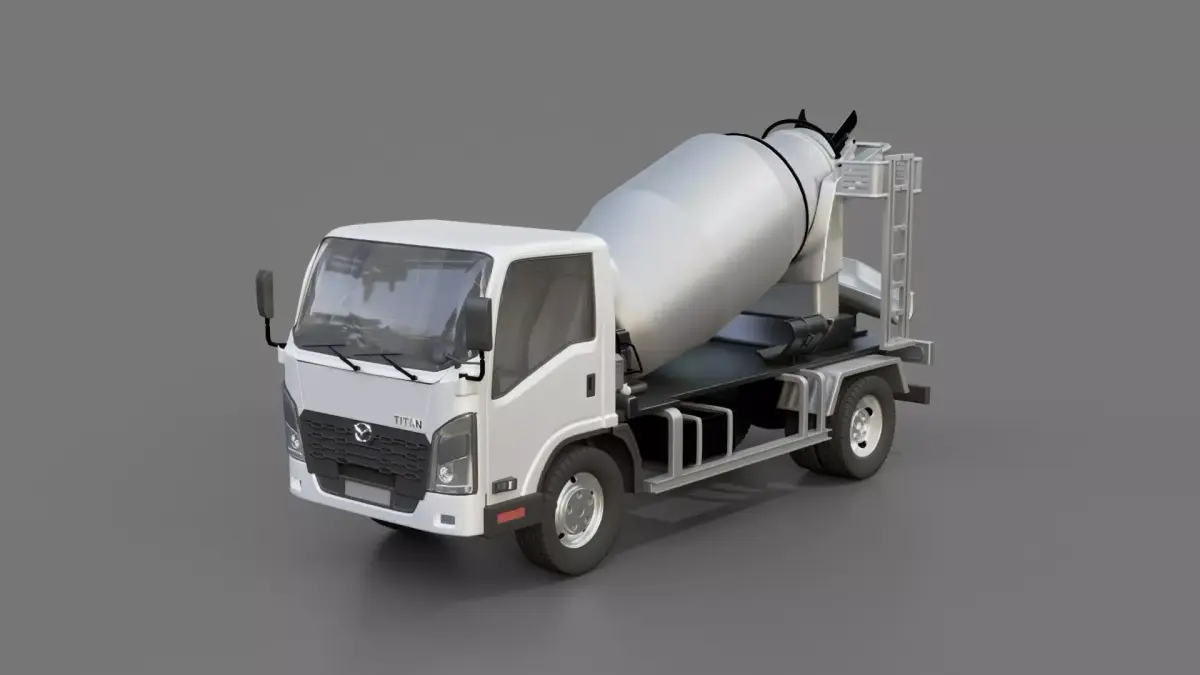 Mazda Titan Concrete Mixer 3D model