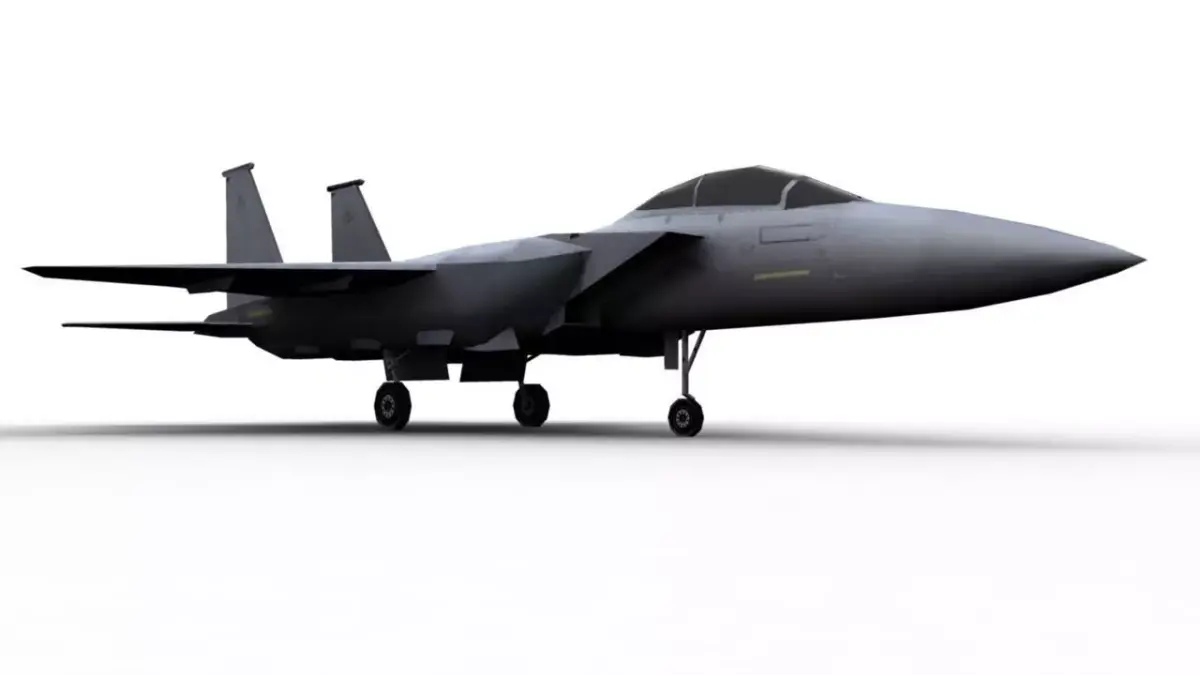 F15 Aircraft Low-poly 3D model