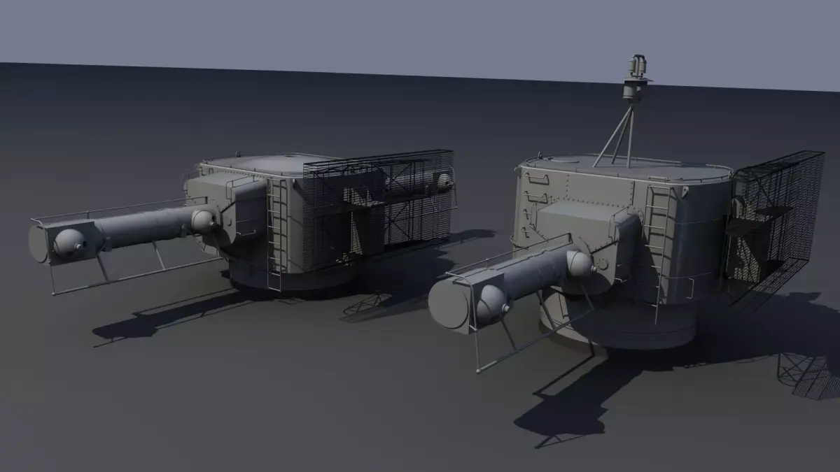 Bismarck 10m Main Rangefinders pack Free 3D model