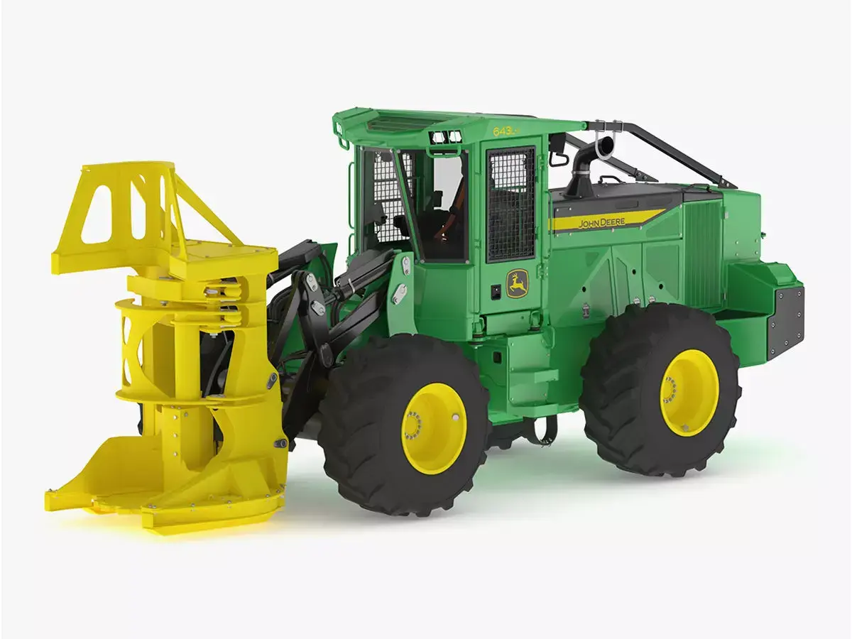 John Deere 643L-II Wheeled Feller Buncher 3D model