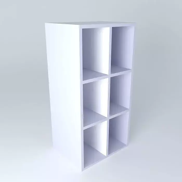 W0D bookcase Free 3D model