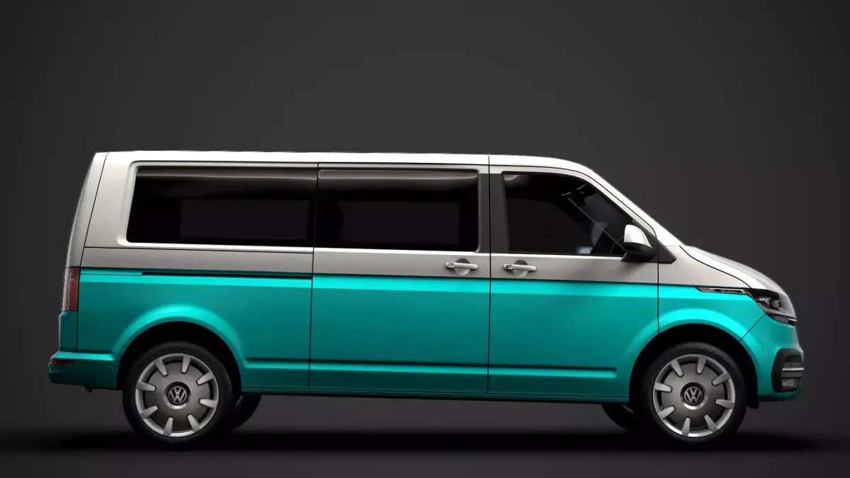 VW Multivan Bulli LWB T6 1 2020 3D model