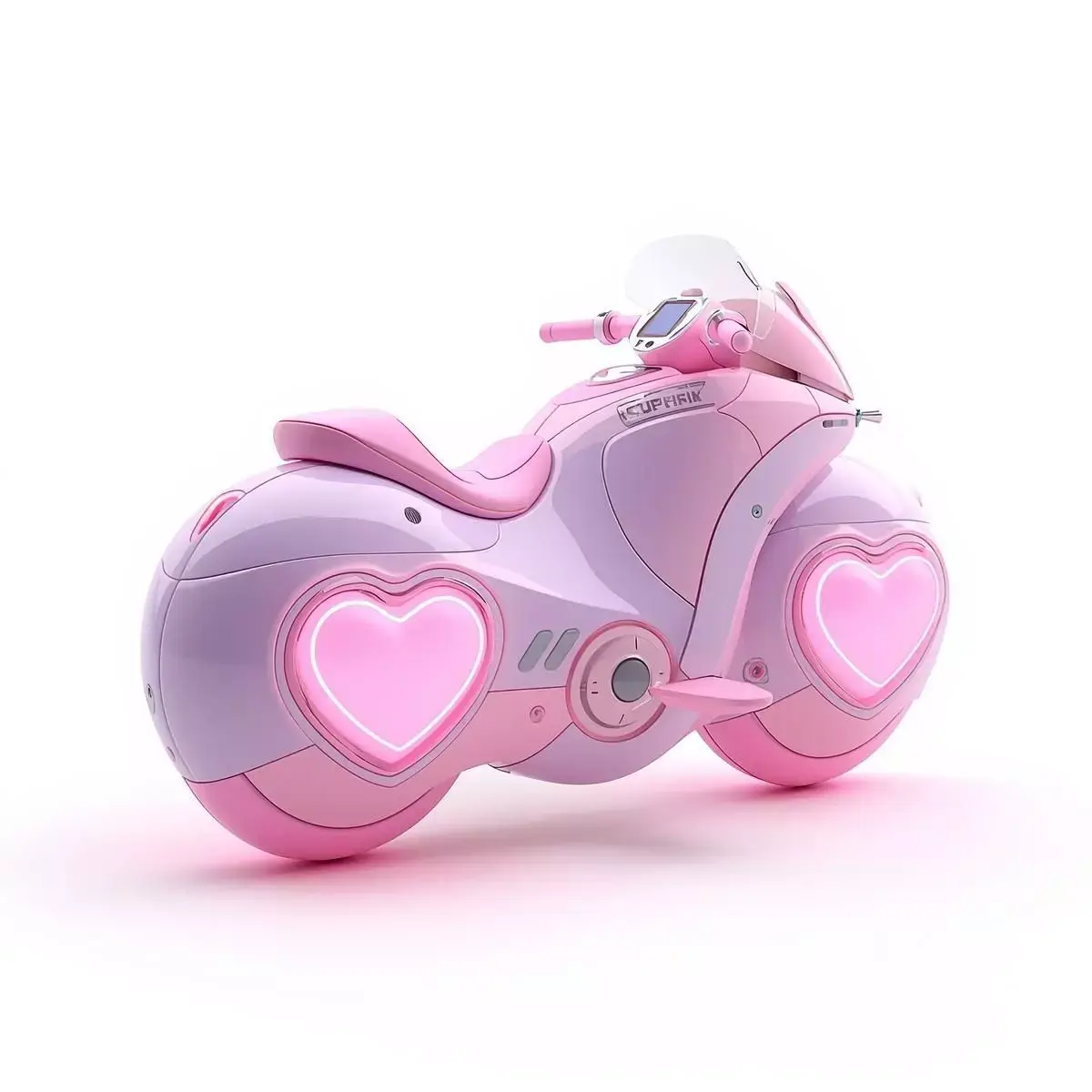 Aesthetic Sci-Fi Motorcycle 3D Model Low-poly 3D model