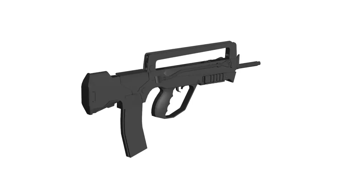 FAMAS bullpup assault rifle 3D model