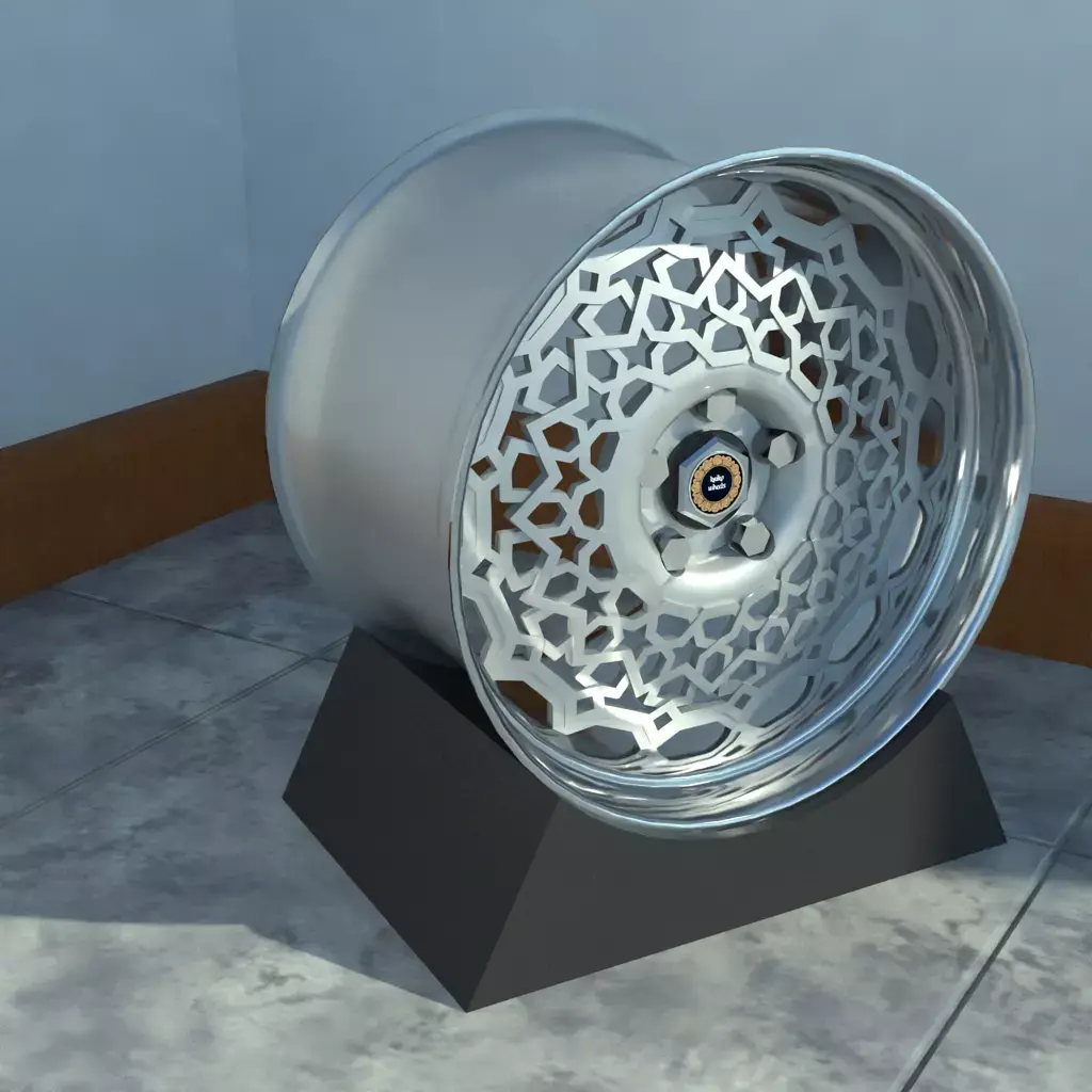 custom Arabic design rim  Low-poly 3D model