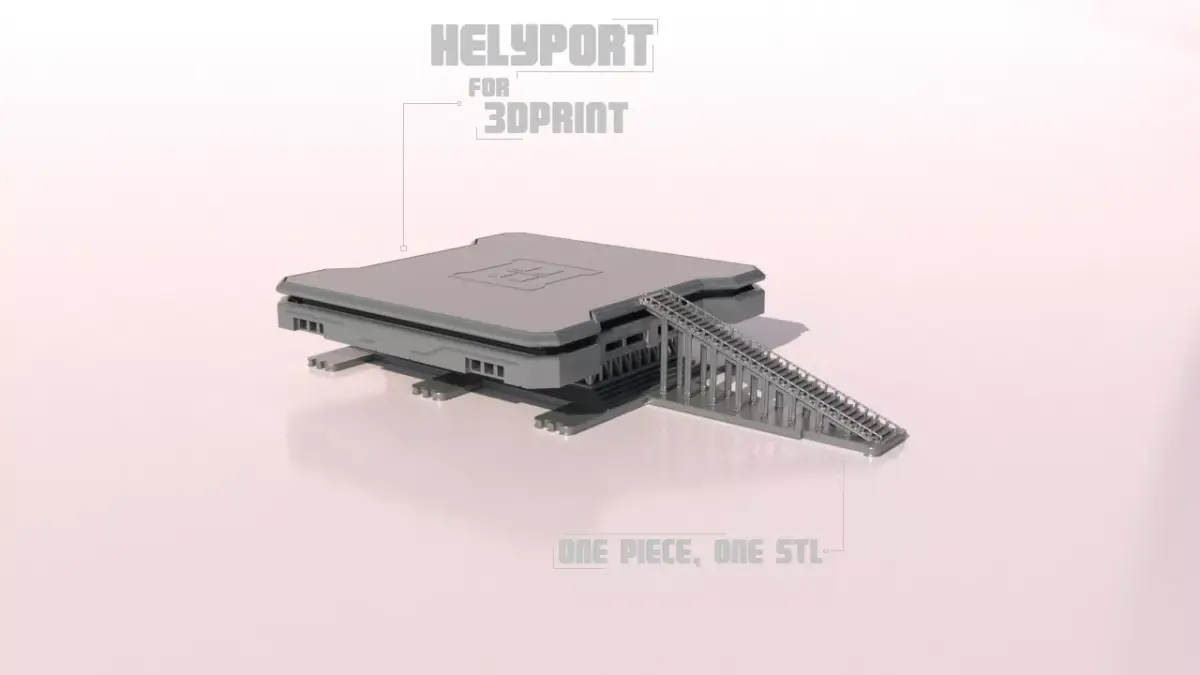 HelyPort for 3Dprint 3D print model