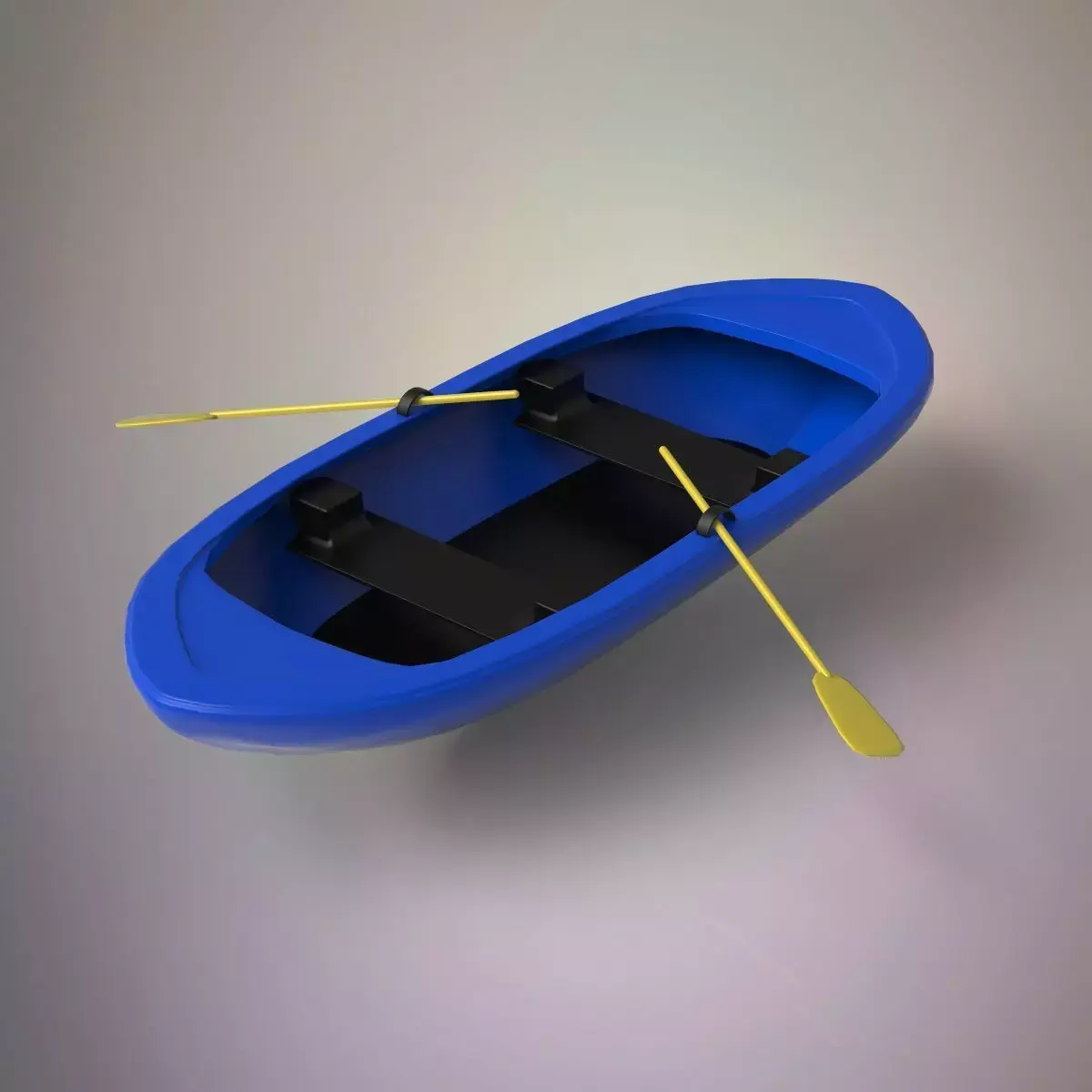 Fishing boat Low-poly 3D model