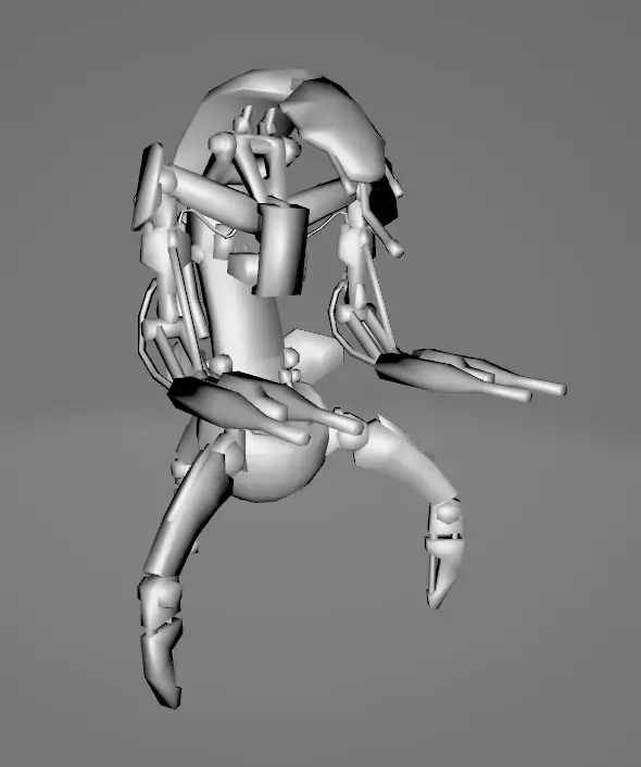 STAR WARS EKA DROID - Low Poly Game - Battlefield - FBX MODEL Low-poly 3D model