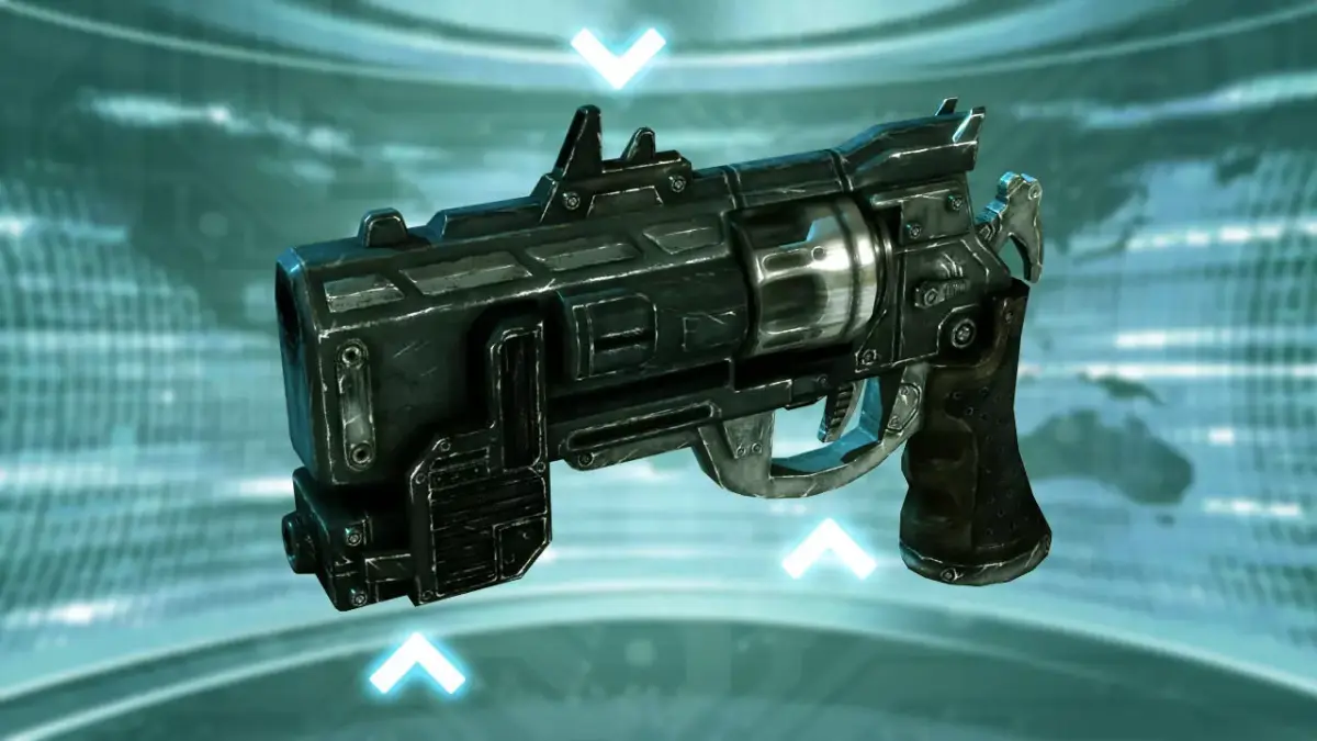 Futuristic Revolver Low-poly 3D model buy
