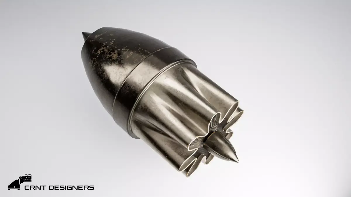 Jet Exhaust Low-poly 3D model