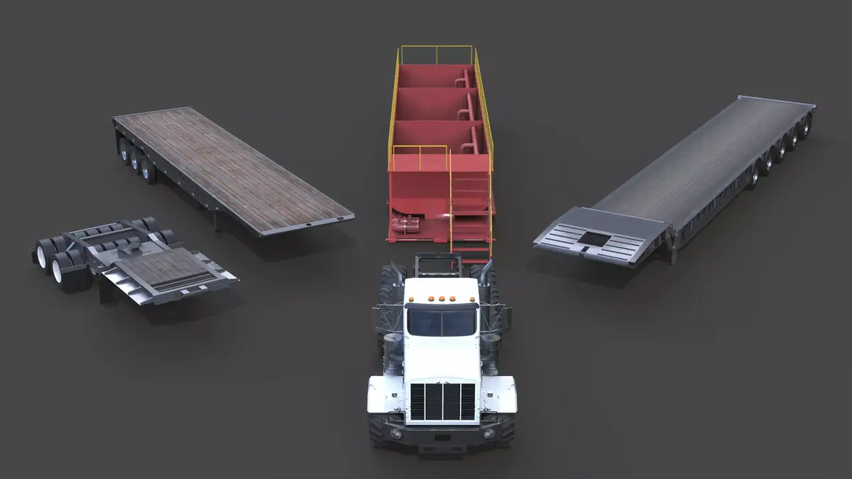 Heavy Haul Pack Low-poly 3D model