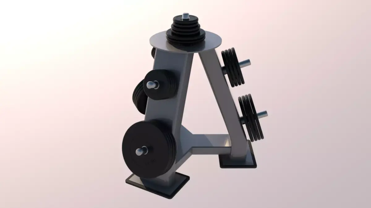 Weight plate tree 3D model purchase