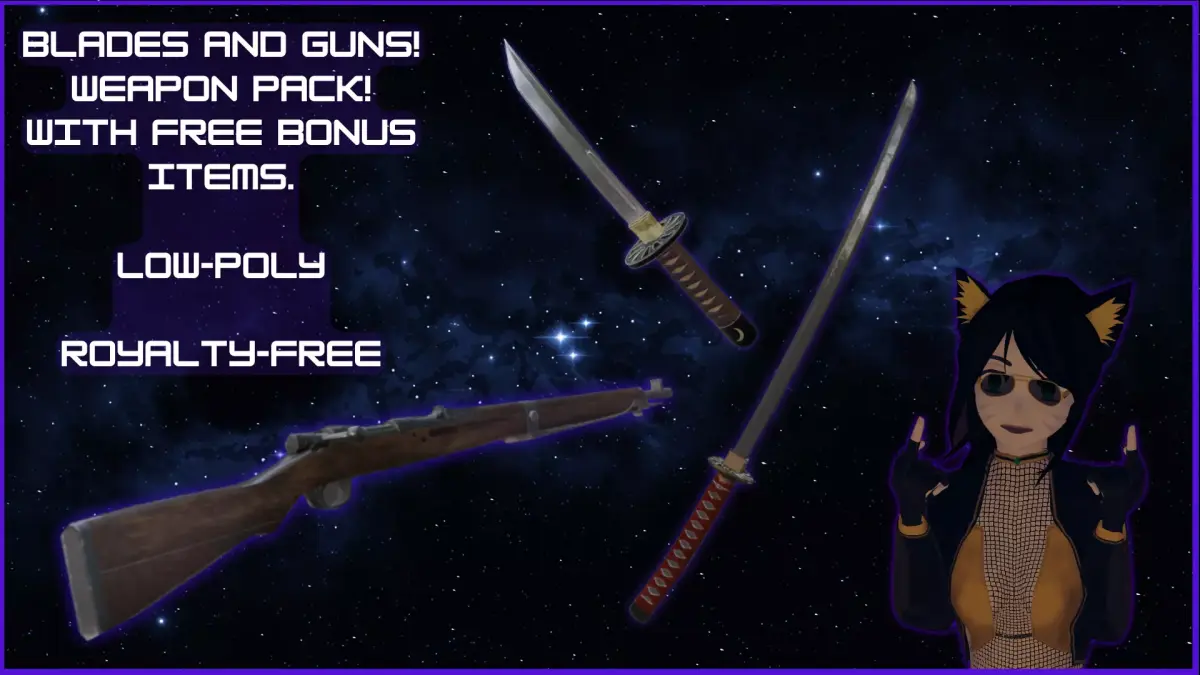 Survival Game-Ready Weapon Pack FK BRNO Type 99 and More Low-poly 3D model