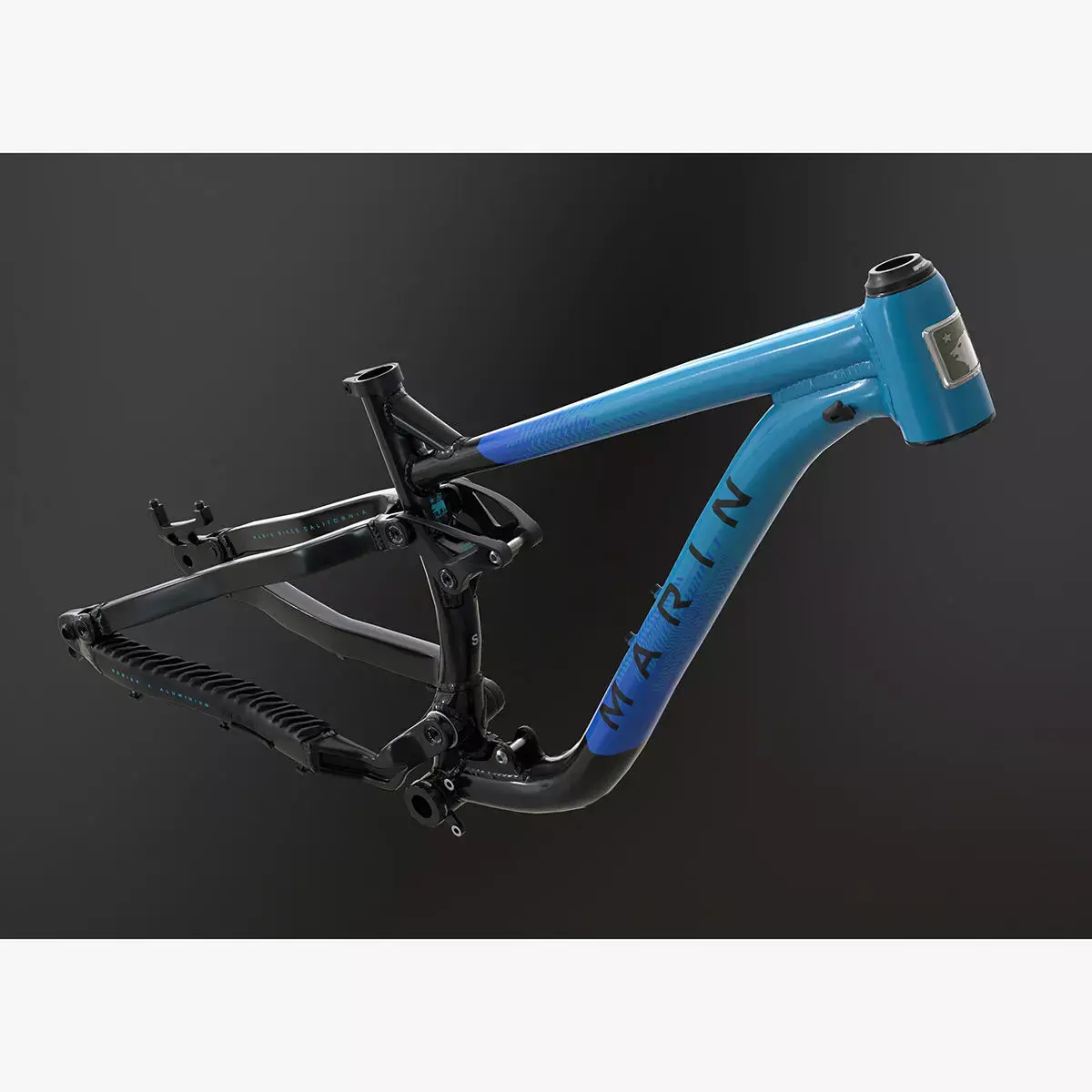 MTB full suspension frame Low-poly 3D model