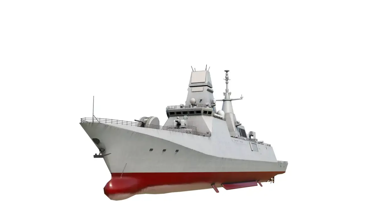 PLAN Type 054B frigate Chinese Navy Jiangkai III class Low-poly 3D model