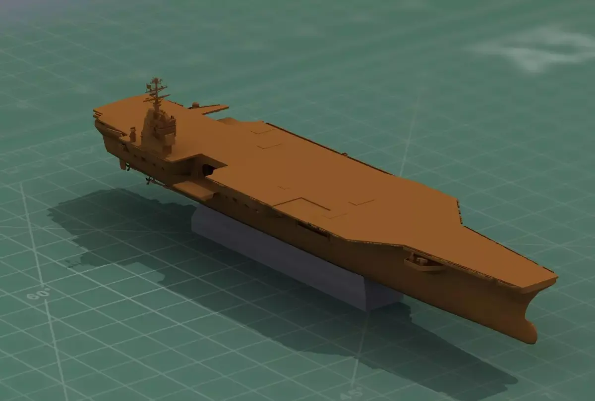 US Aircraft Carrier 3D Print Model 3D print model