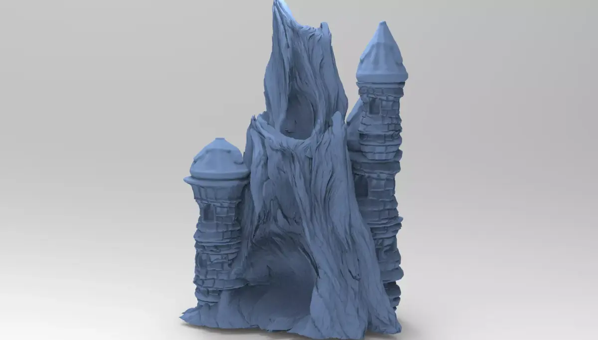 Blackstar Winter cave mountain 3D model