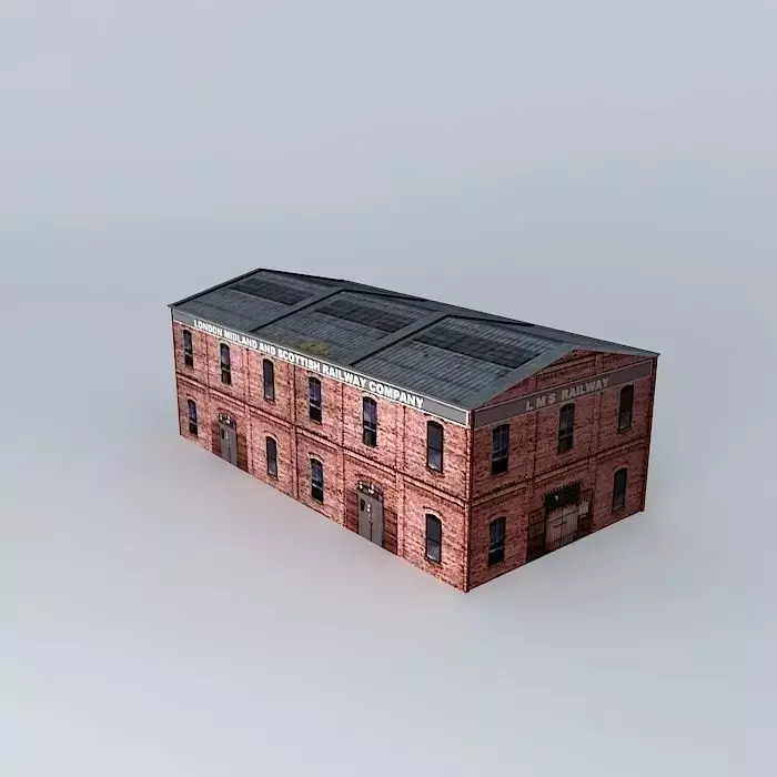 Eco Rail Building No 1 Dummy! Old Steam Days Free 3D model