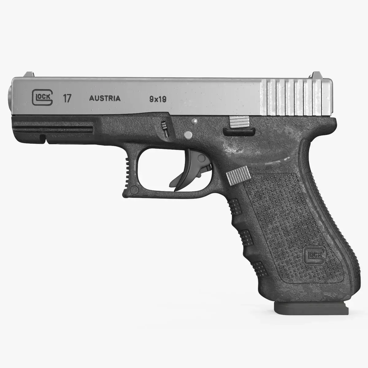 Glock 17 with Magazine 3D model