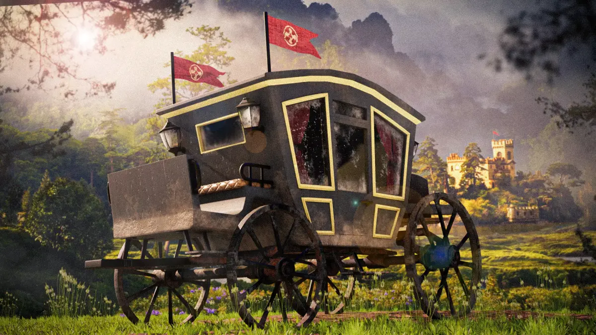Horse Carriage 3D model buy