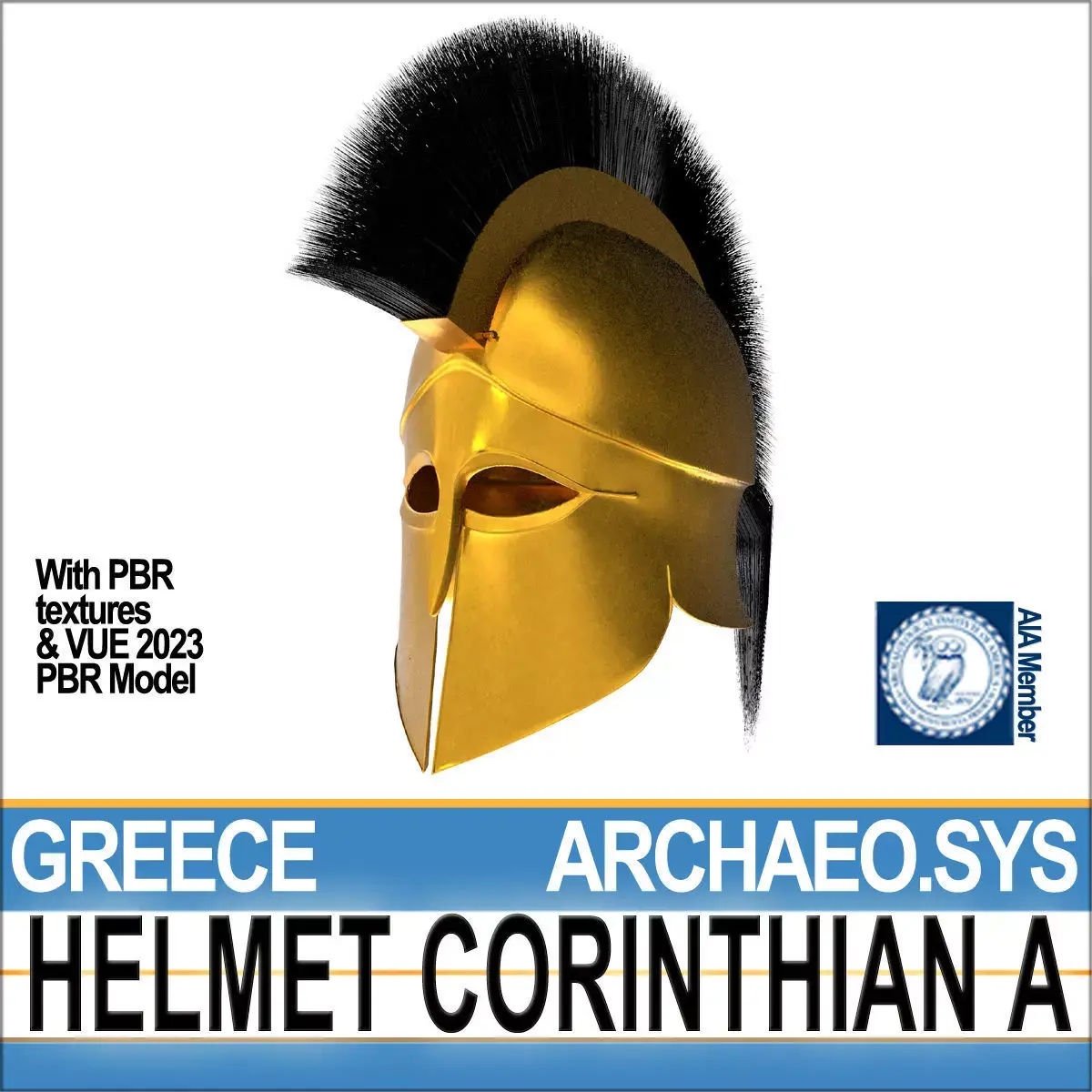 Greek Corinthian Helmet A 3D model