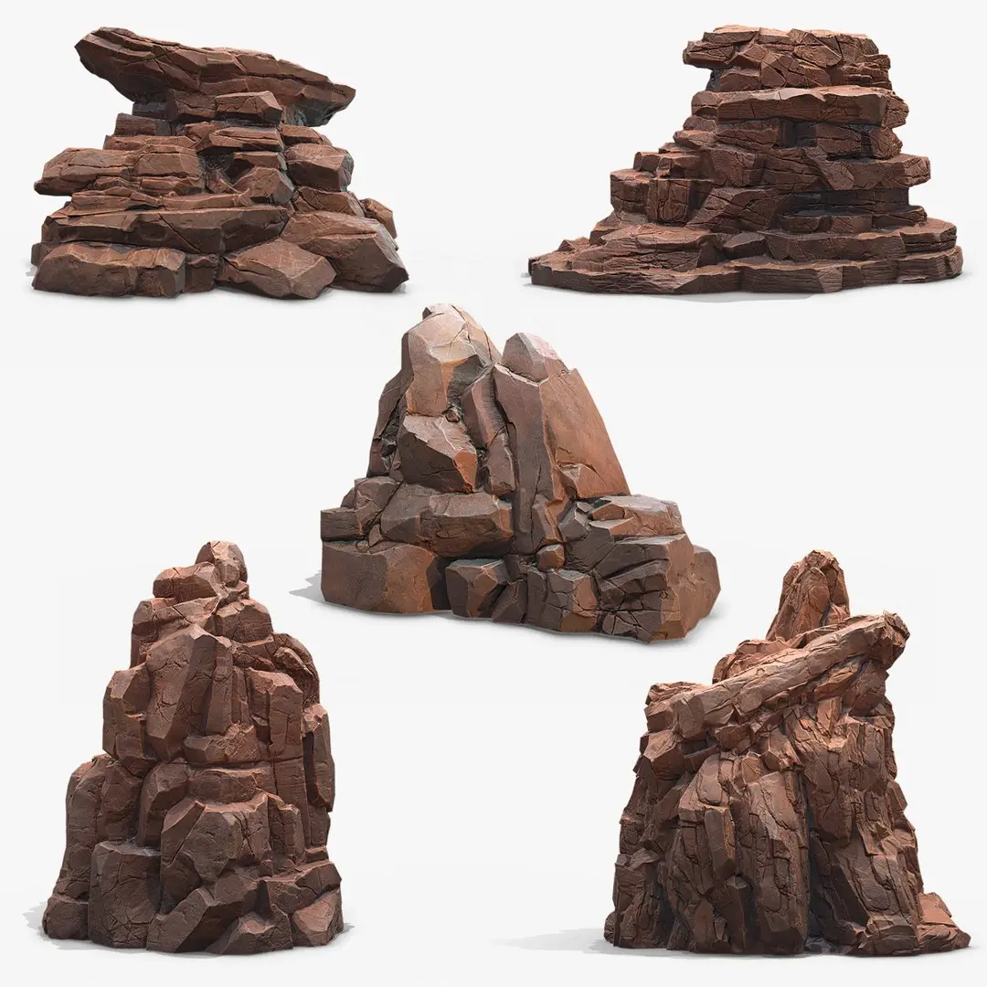 Sharp Rock Collection 3D model