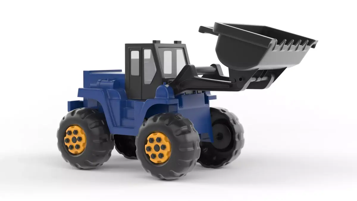 Toy Bulldozer 3D model by javidan