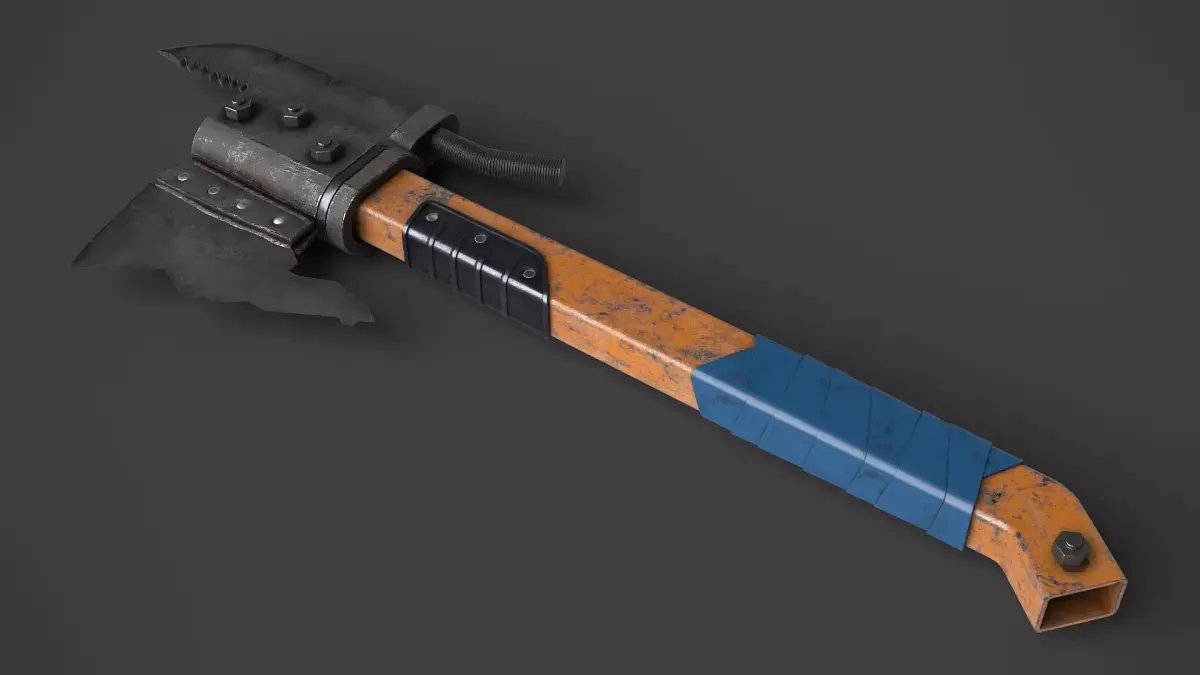 Modifiable Strike Weapon 21 Low-poly 3D model