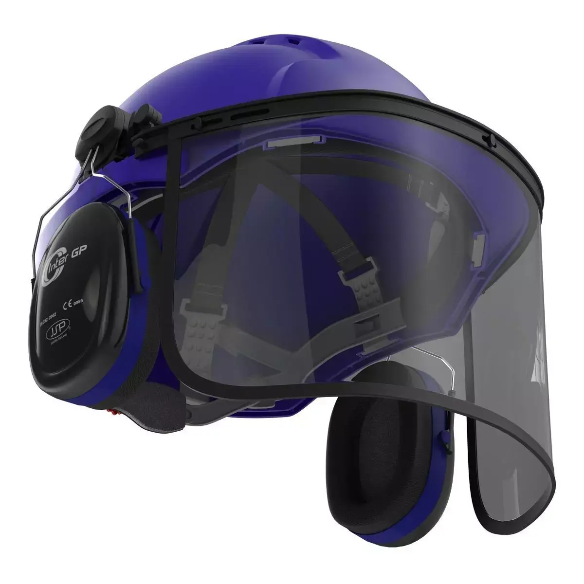 Safety Helmet 2 Blue 3D model