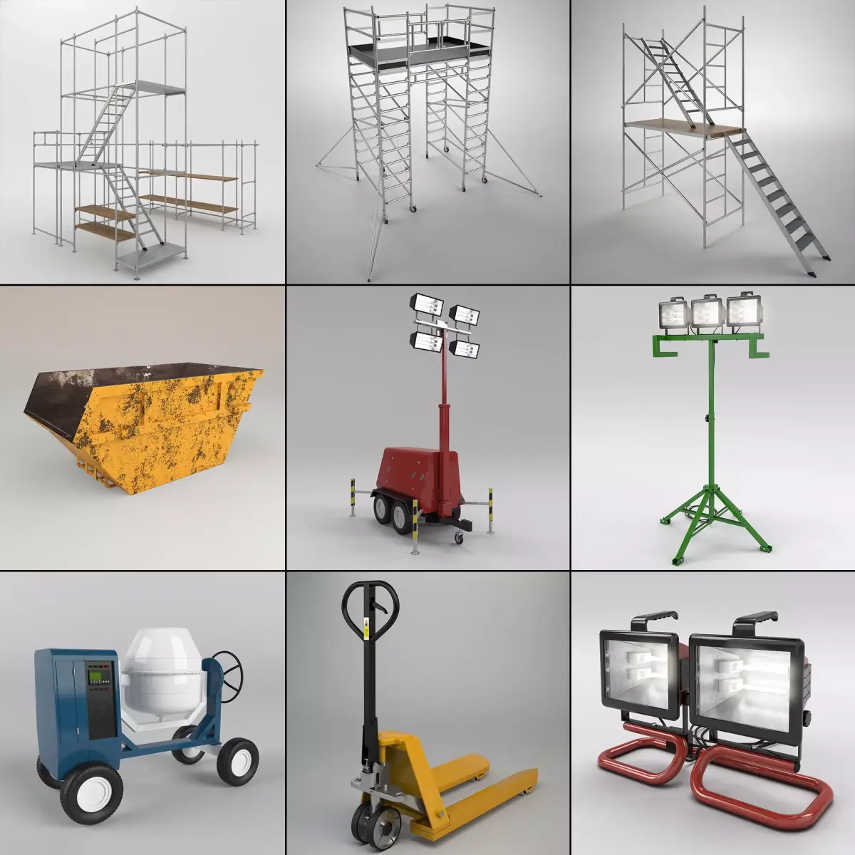 Industrial set 4 3D model