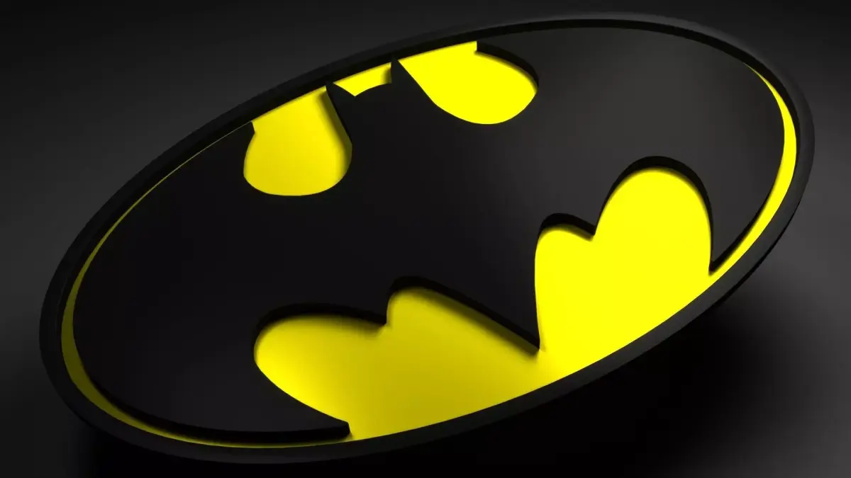 batman logo animated  Low-poly 3D model