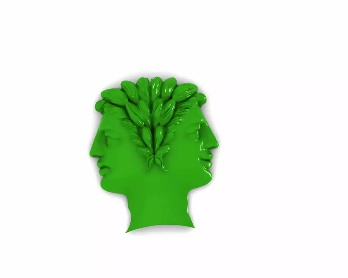 Janus PArt For Ring ANd Pendant 3D print model
