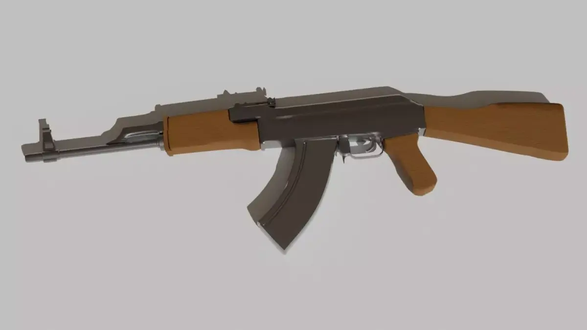 AK-47 ak - rifle 3D model buy