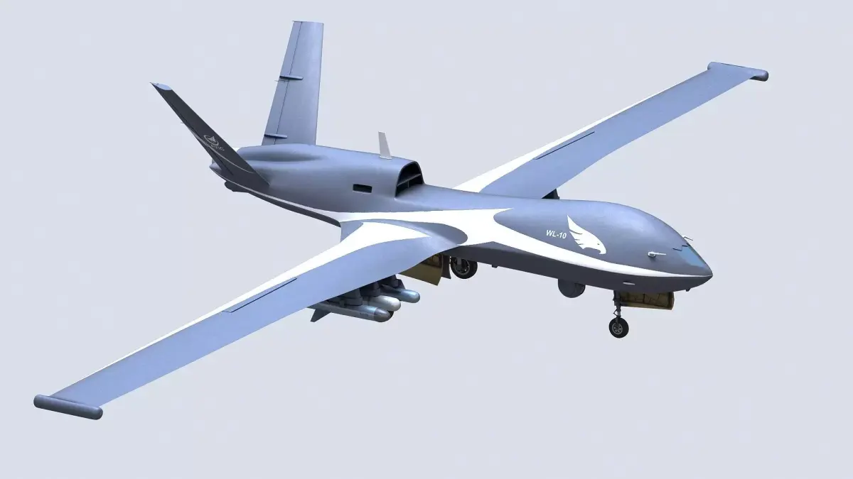 Wing Loong-10 UAV 3D model