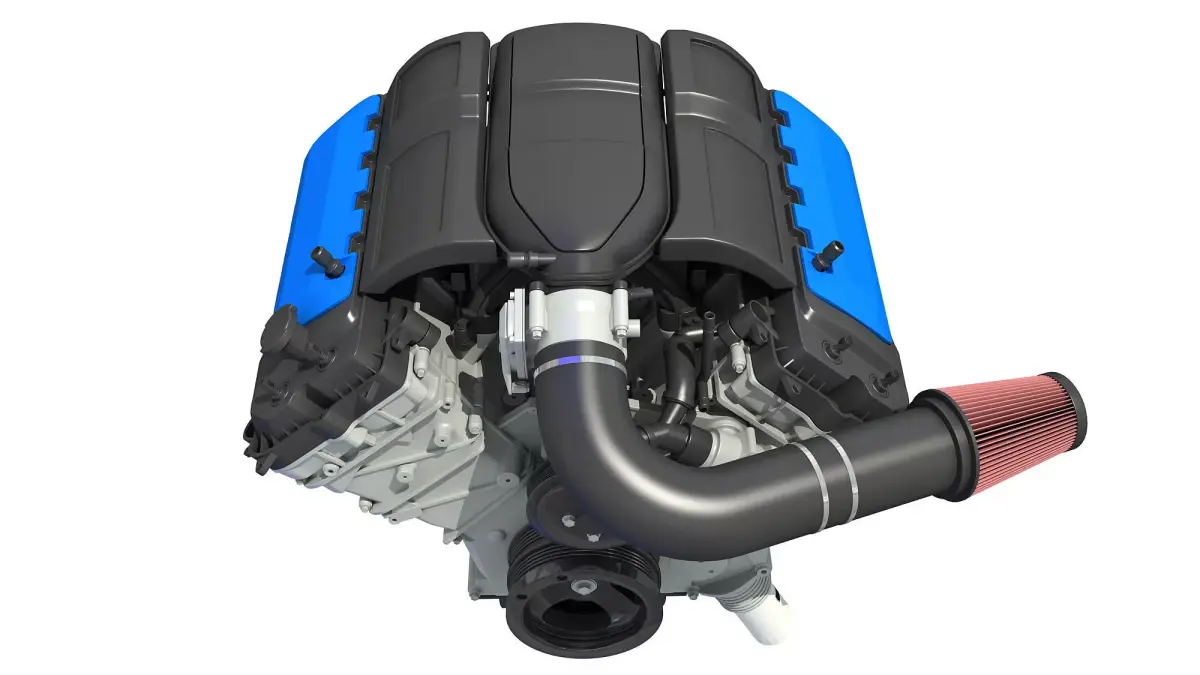 V8 Engine 3D model 3