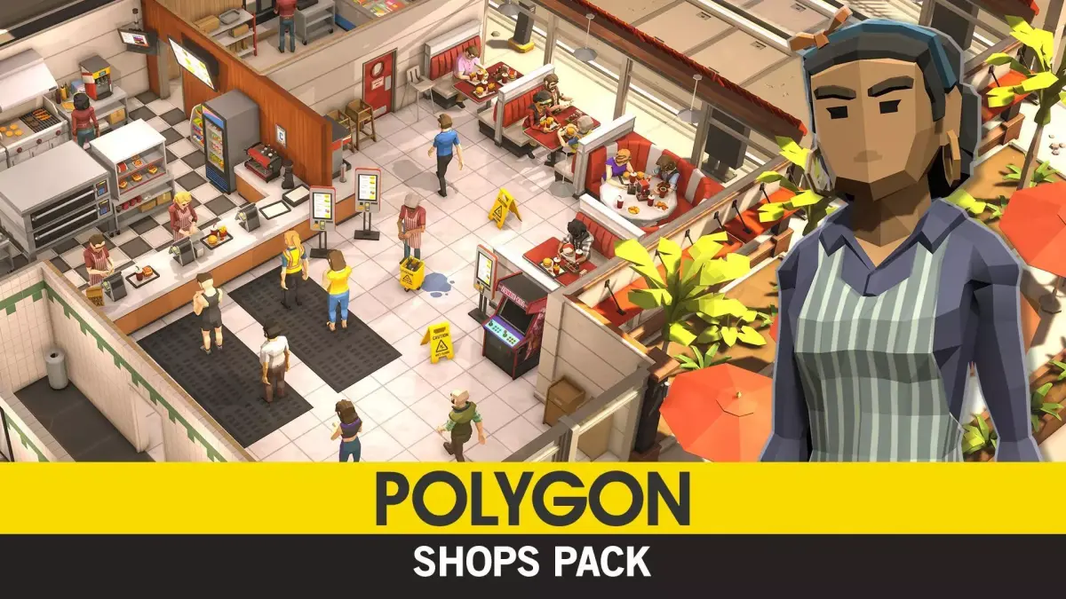 POLYGON - Shops Pack Low-poly 3D model