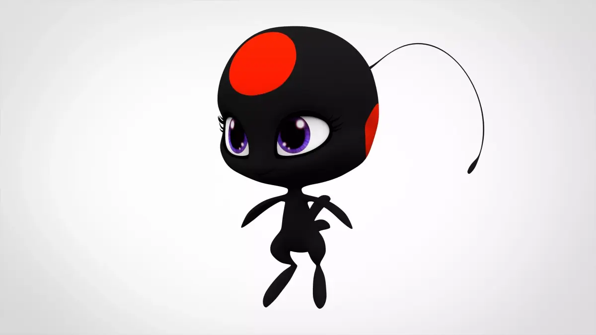 Tikki Akumatized Low-poly 3D model
