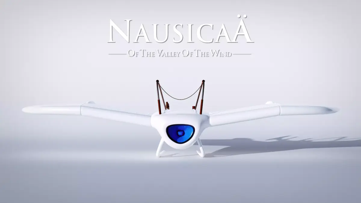 Glider from Nausicaa of the Valley of the Wind Low-poly 3D model