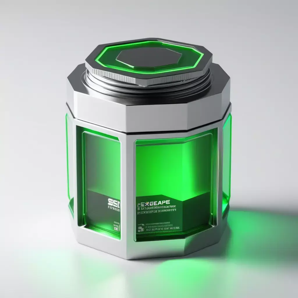 SciFi Hexagonal Energy Container 3D model