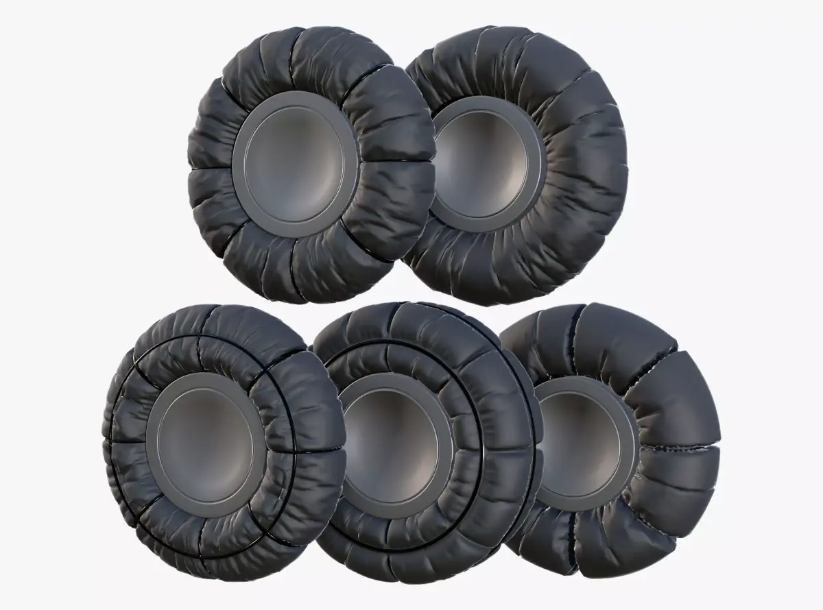 Low Pressure Snow Tire M1 3D model