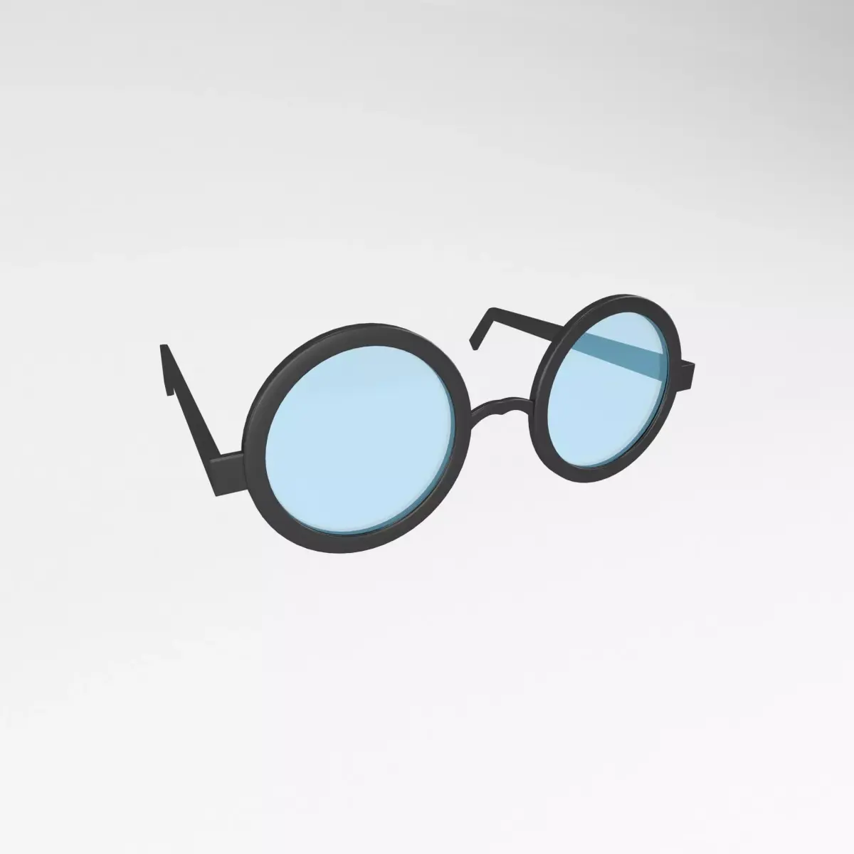 Cartoon Glasses v1 001 Low-poly 3D model