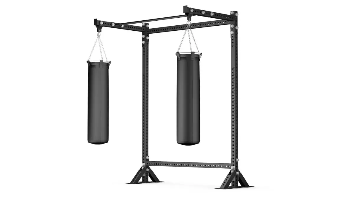 3 Heavy boxing stand with Punching Bags 3D model