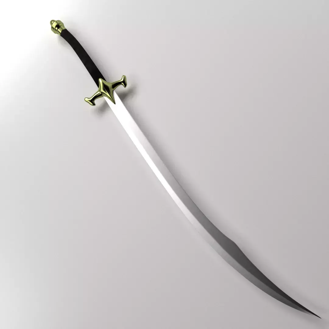 Scimitar sword 3D model get