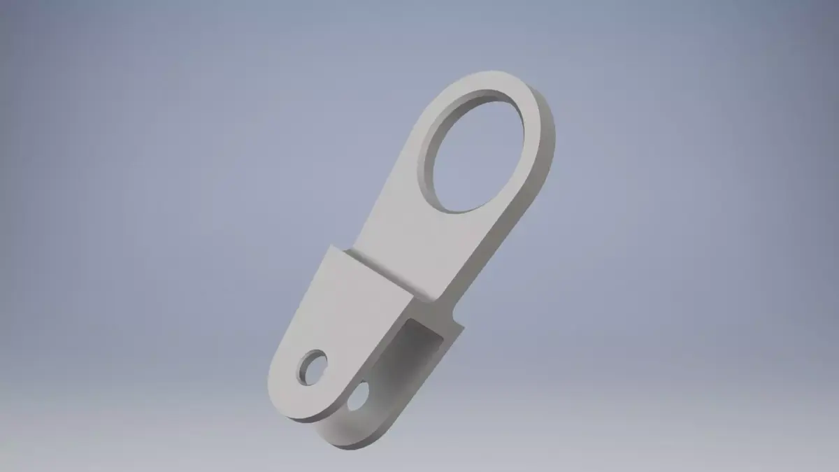 Hinge metal hook 3D model
