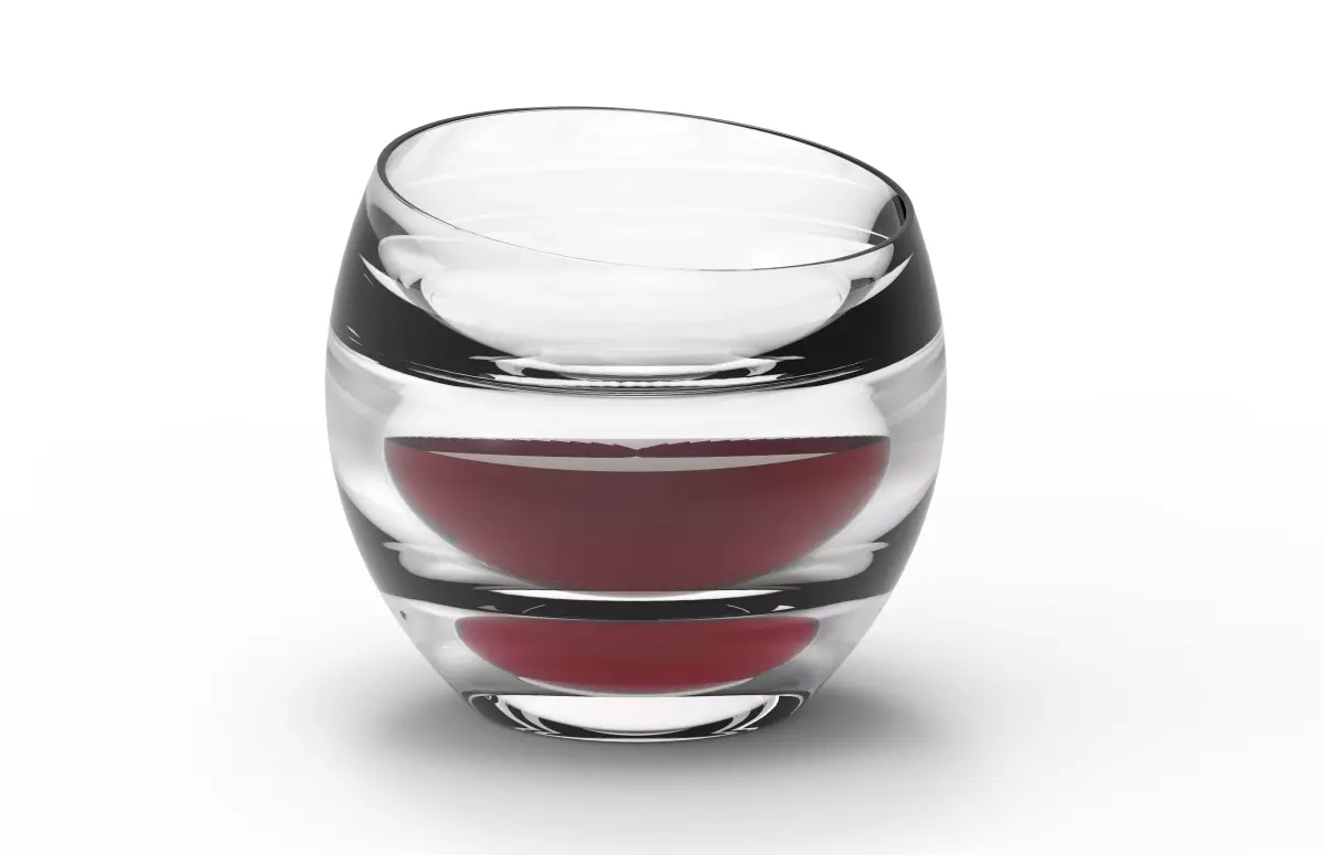Glass wine  3D model